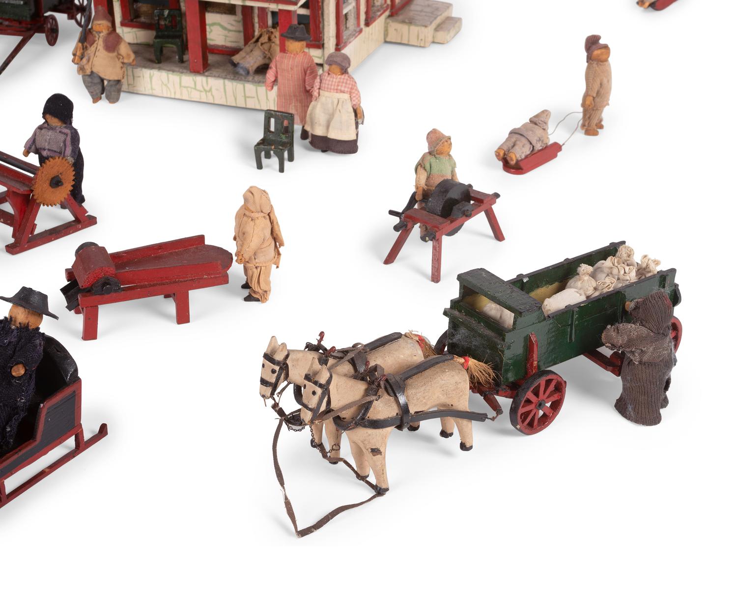 A German Farmhouse Toy Set