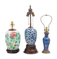 Three Chinese Porcelain Vases