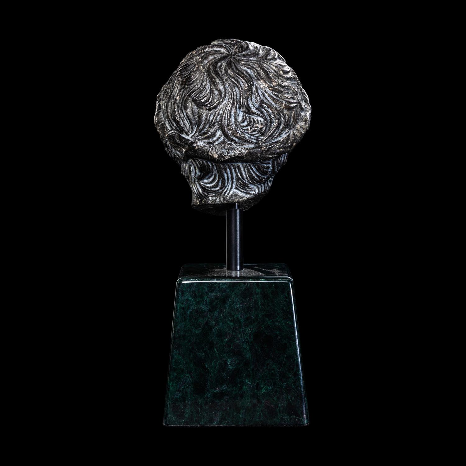 A Roman Black Dolomite Head of a Youth