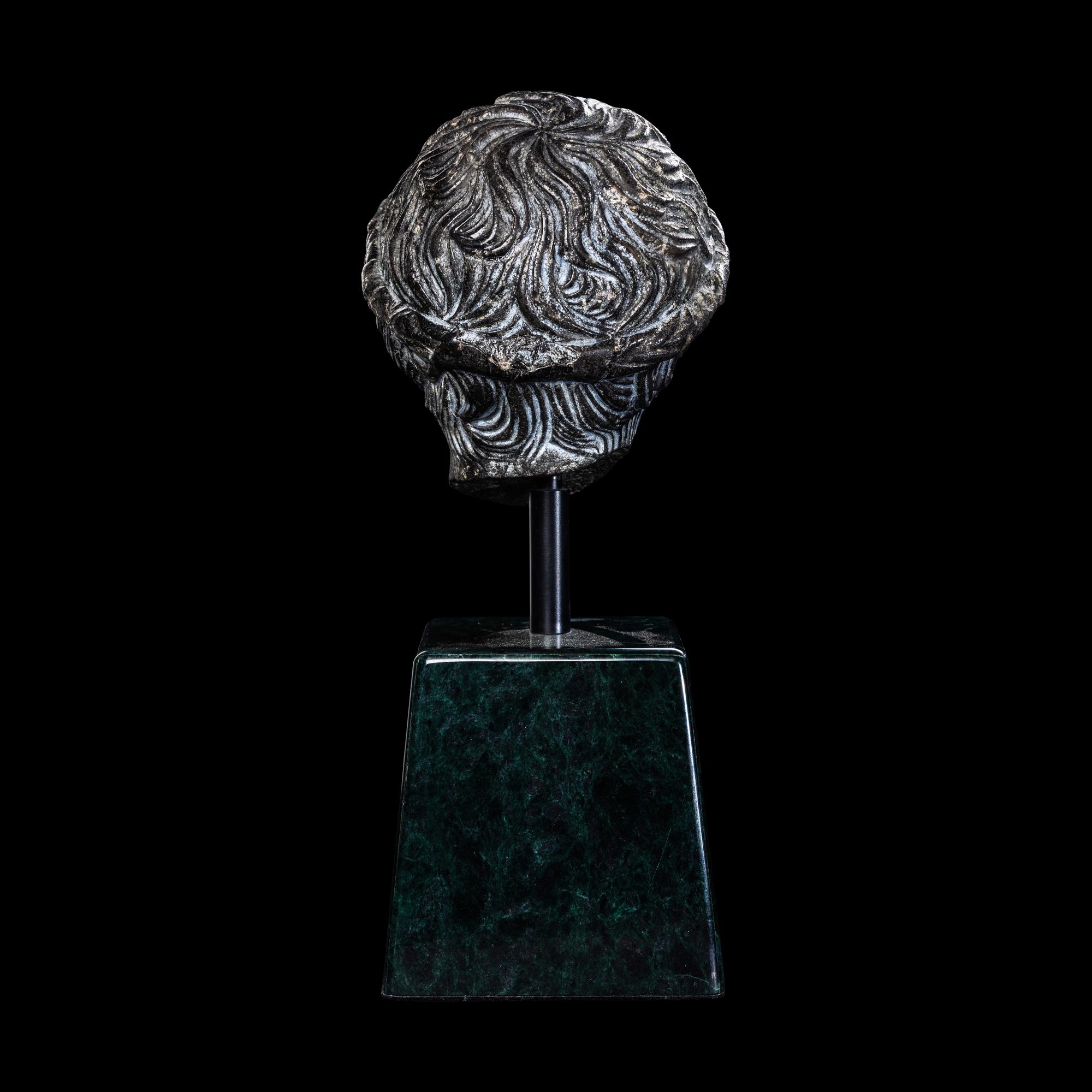 A Roman Black Dolomite Head of a Youth