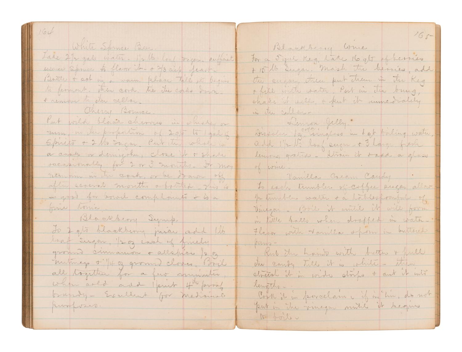 [MANUSCRIPT - REMEDIES]. Manuscript home maintenance and home remedy guide. Chesapeake City and Elizabeth City VA, and later Little Rock AR, 19th-century.