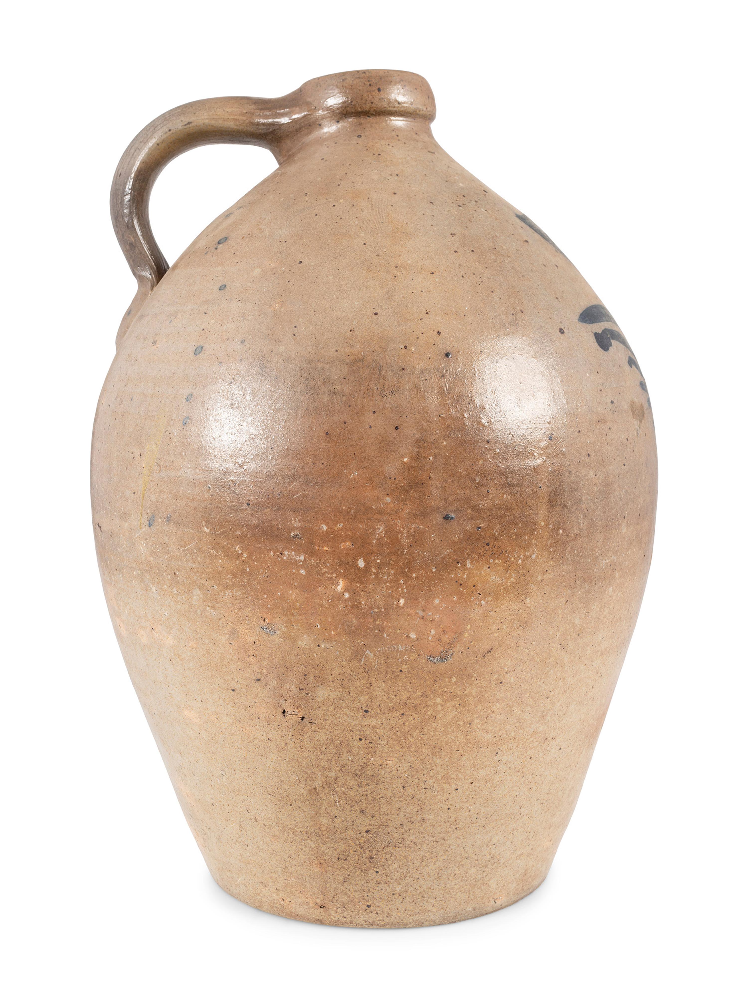 An Ohio Cobalt Decorated Five Gallon Stoneware Jug