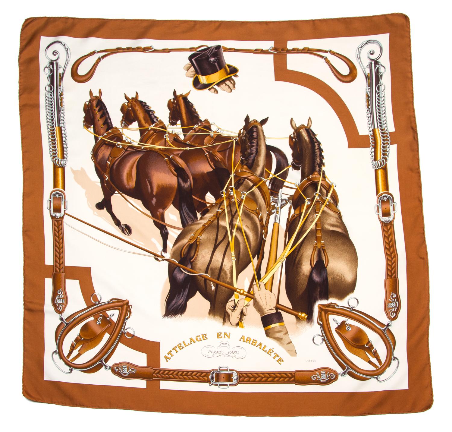 An Hermes 90cm Silk Scarf, 36" x 36".