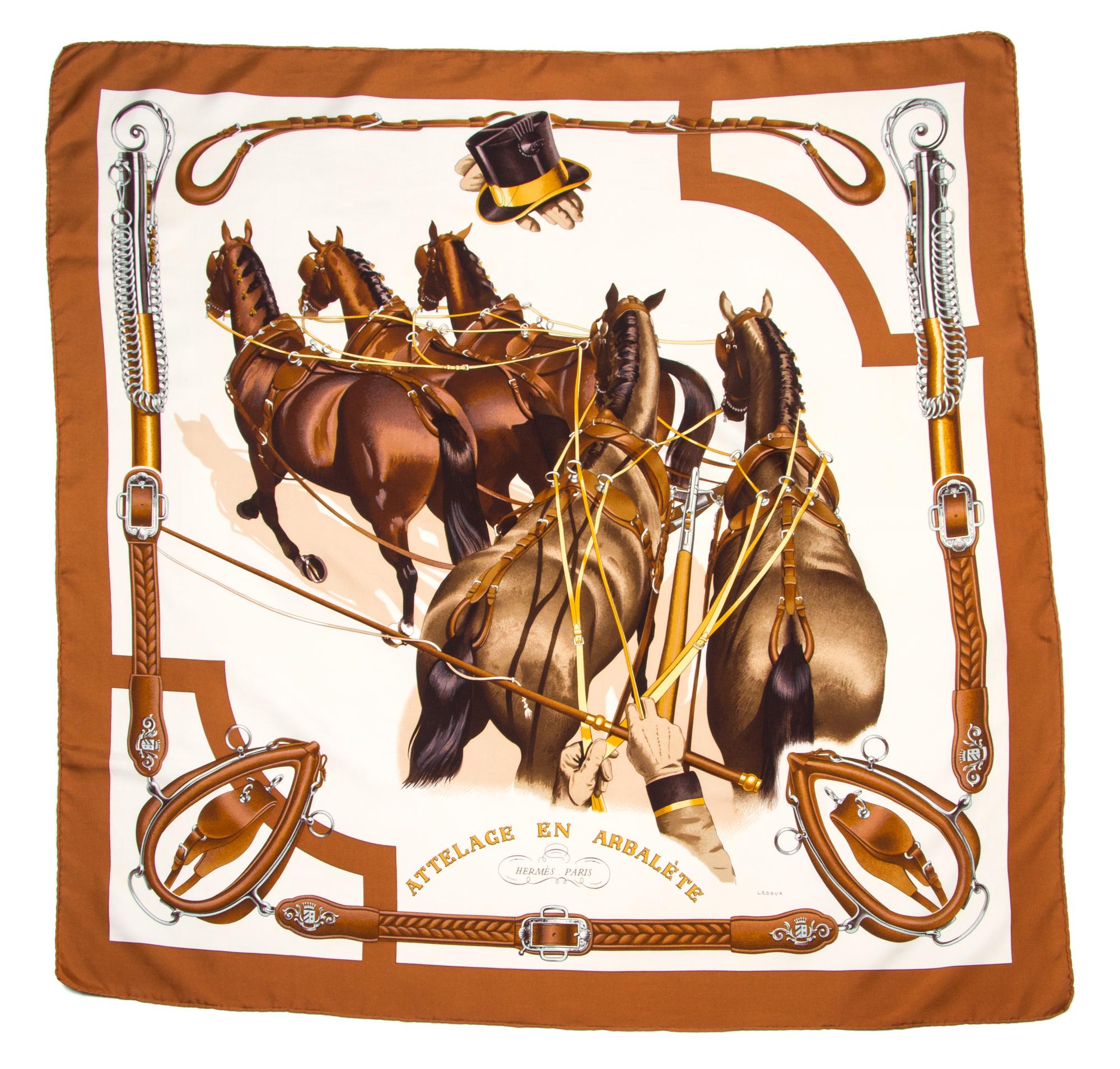 An Hermes 90cm Silk Scarf, 36" x 36".