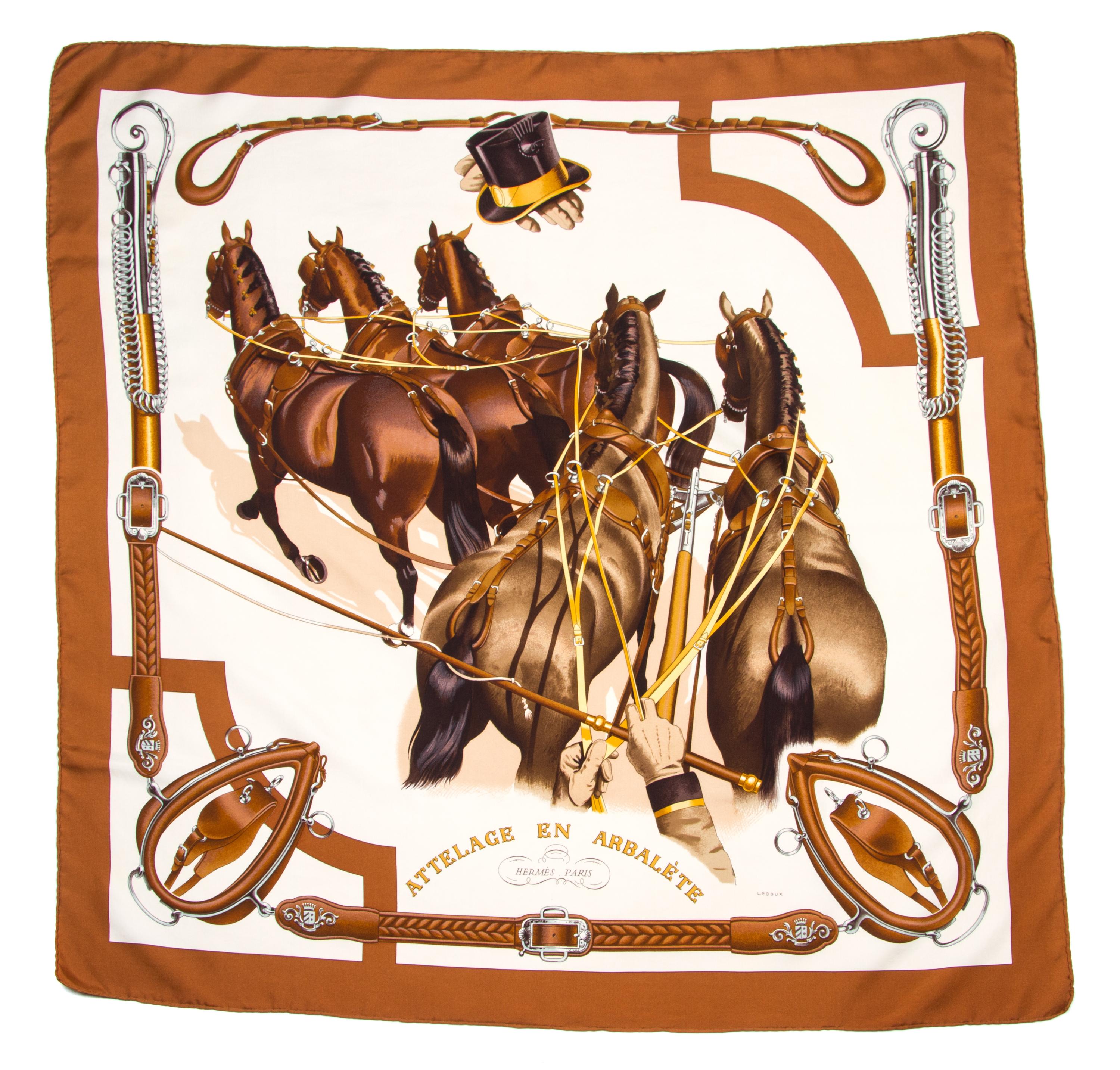 An Hermes 90cm Silk Scarf, 36" x 36".