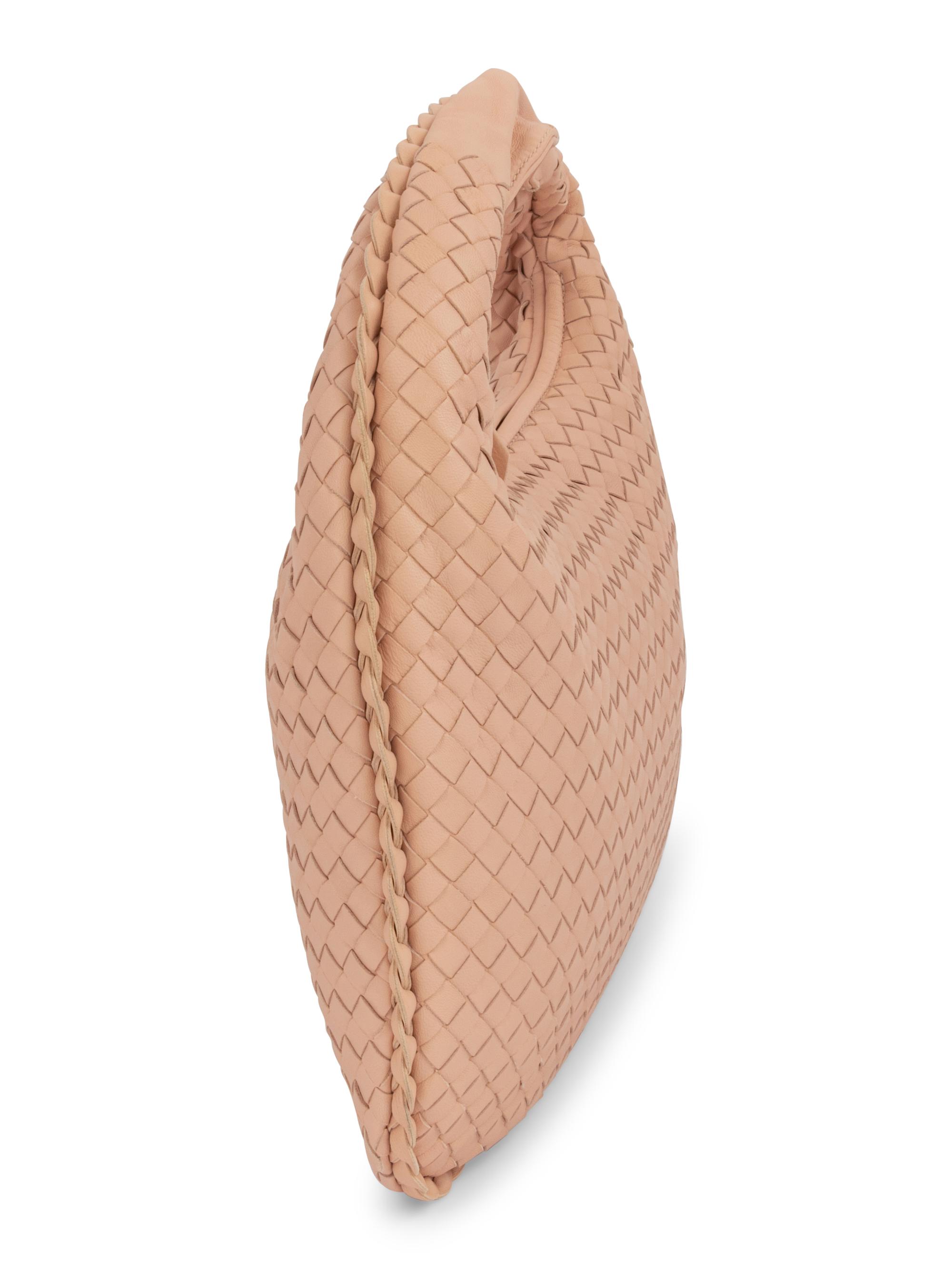 Bottega Veneta Pink Intrecciato Leather Hobo