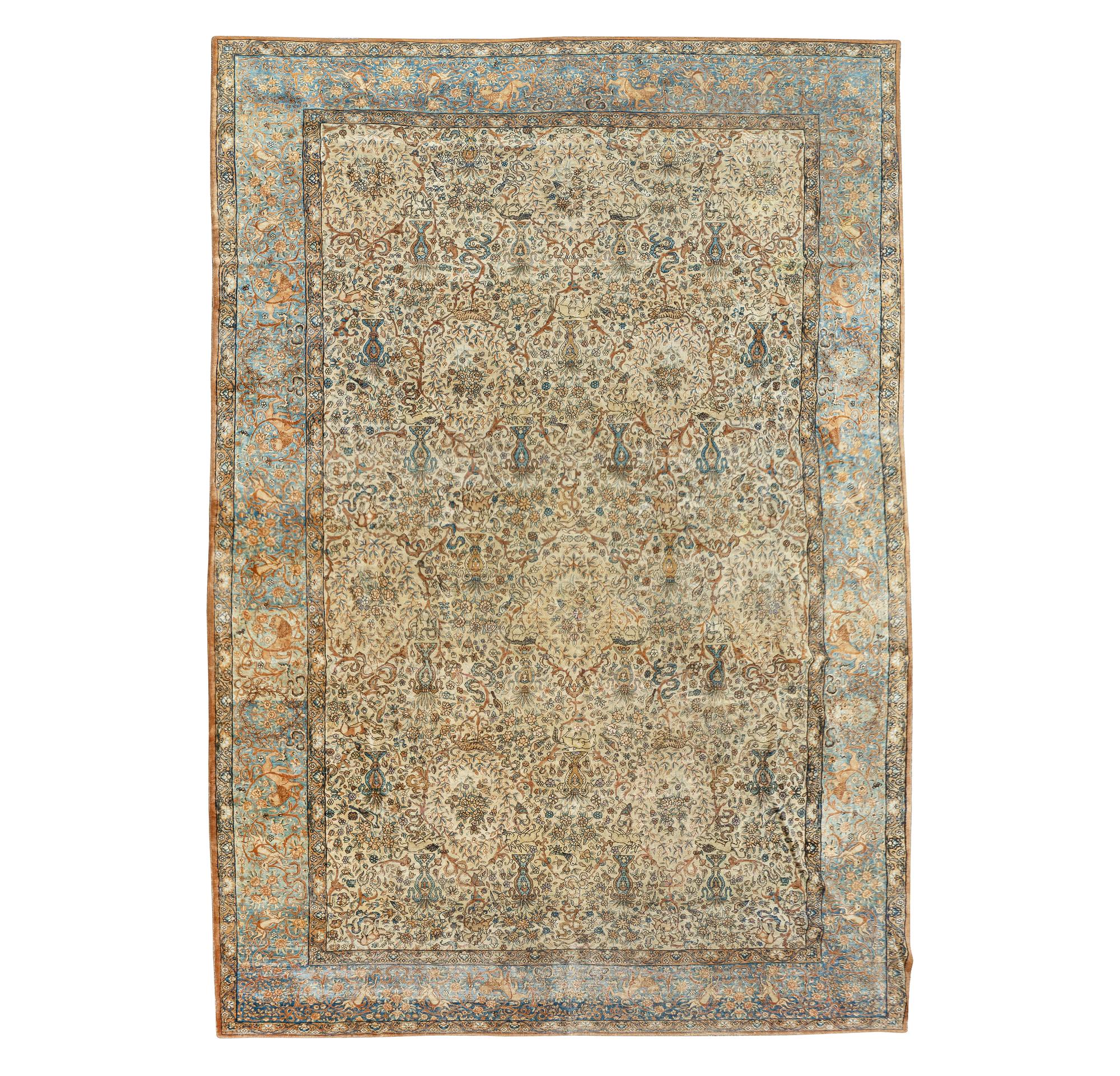 A Kerman Wool Rug — 20TH CENTURY