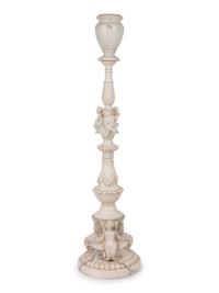 A Continental Carved Marble Jardinière or Torchère
