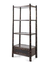 A Regency Style Lacquered Etagere