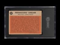 A 1962 Topps Mickey Mantle and Willie Mays Managers' Dream Baseball Card No. 18 (SGC 7 NM)