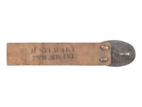 [CIVIL WAR]. Fragment of belt with Model 1839 "US" plate, identified to 2nd Maryland Infantry Regiment.