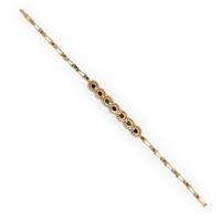 Multigem and Yellow Gold Bracelet
