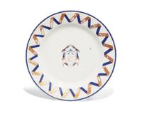 A Group of Eighteen Chinese Export Porcelain Tablewares for the English and European Market, Circa 1785-1800