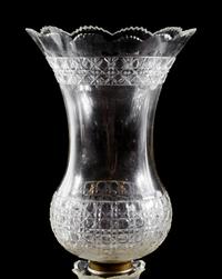 A Pair of Cut Glass Girandoles