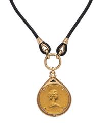 YELLOW GOLD AND COIN NECKLACE