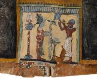 An Egyptian Cartonnage Mummy Mask