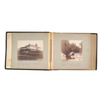 [EARLY PHOTOGRAPHY]. Photo album documenting trip to Upstate New York and Eastern Islands. N.p., June-August 1888.