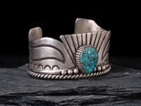 Silver and Turquoise Cuff Bracelet