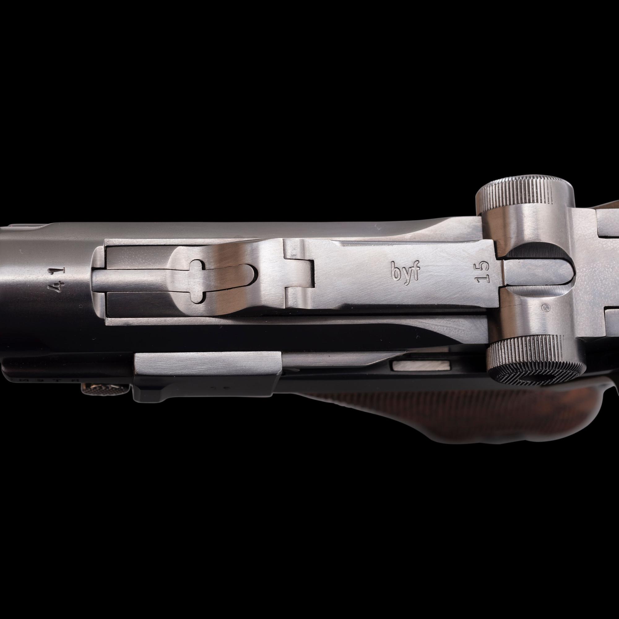 *John Martz Custom Baby Luger .45 with Two Magazines