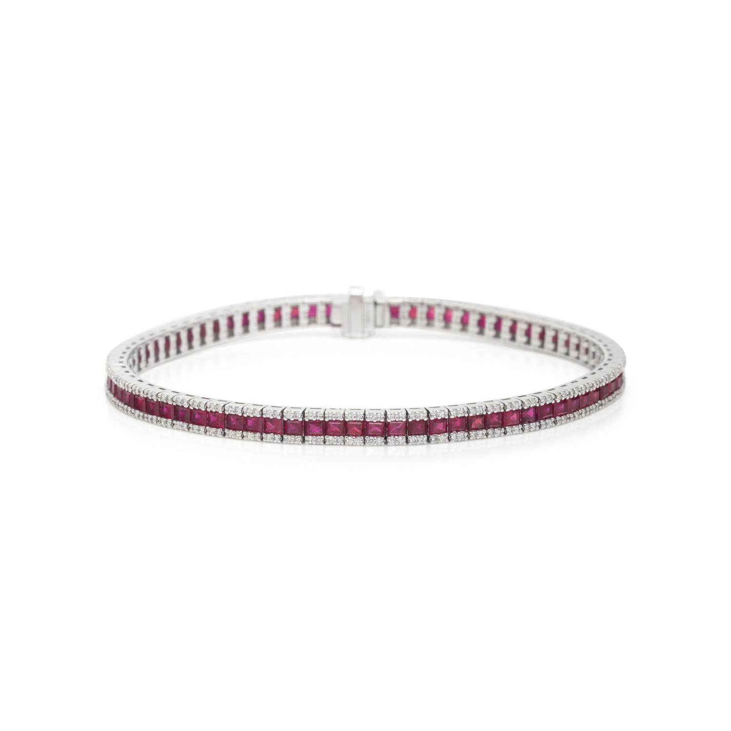 RUBY AND DIAMOND BRACELET