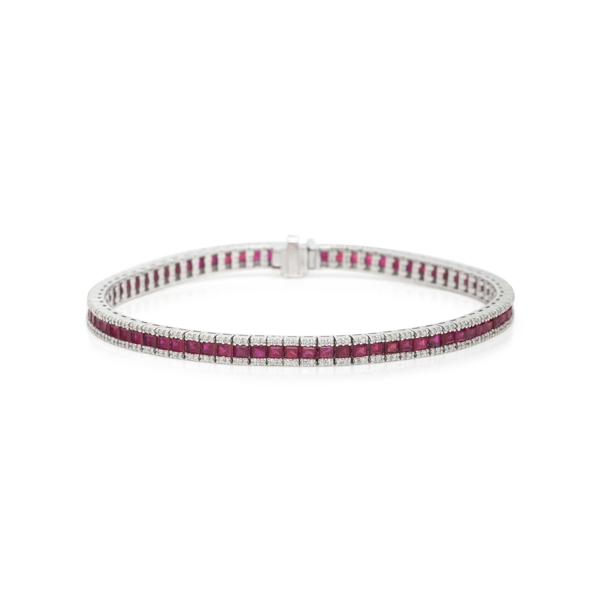 RUBY AND DIAMOND BRACELET