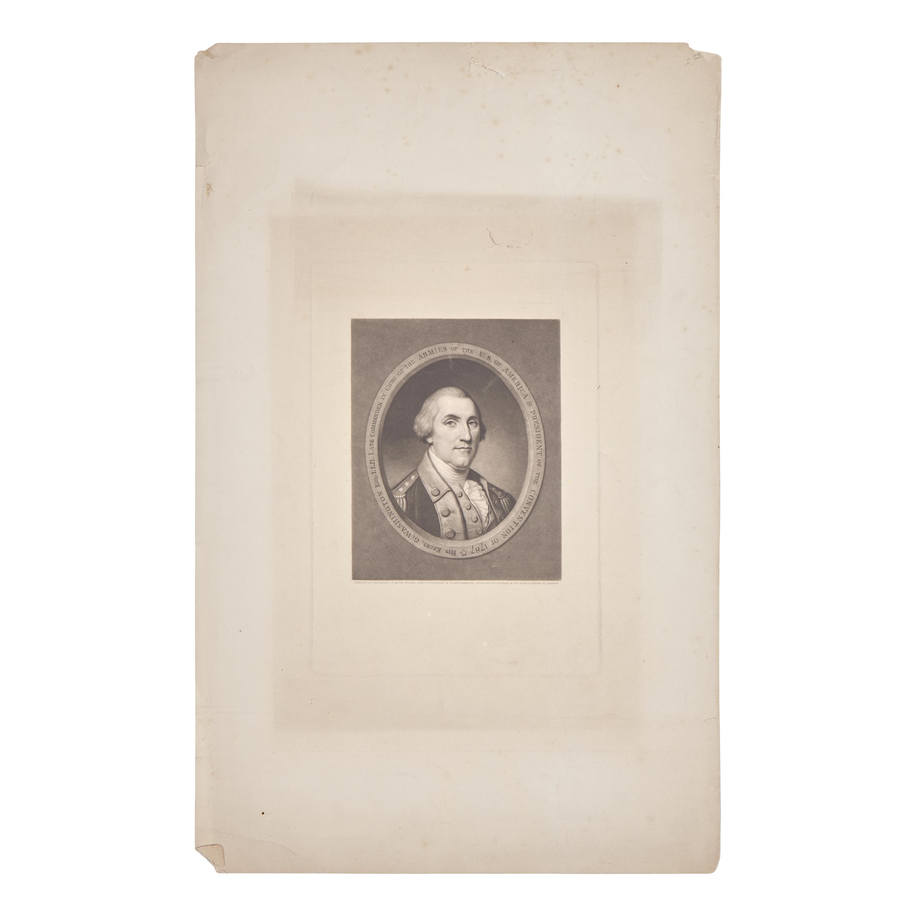 [Presidential] [Washington, George] Sartain, William, et al. Group of 5 engravings of George Washington