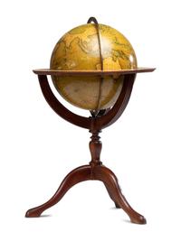 A Pair of Newton and Son 11-Inch New and Improved Terrestrial and Celestial Globes