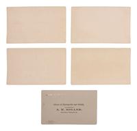 [AFRICAN AMERICANA - EARLY PHOTOGRAPHY]. A group of 5 Reconstruction-era photographs of African American subjects in Thomasville, Georgia, by FIELD and MOLLER.