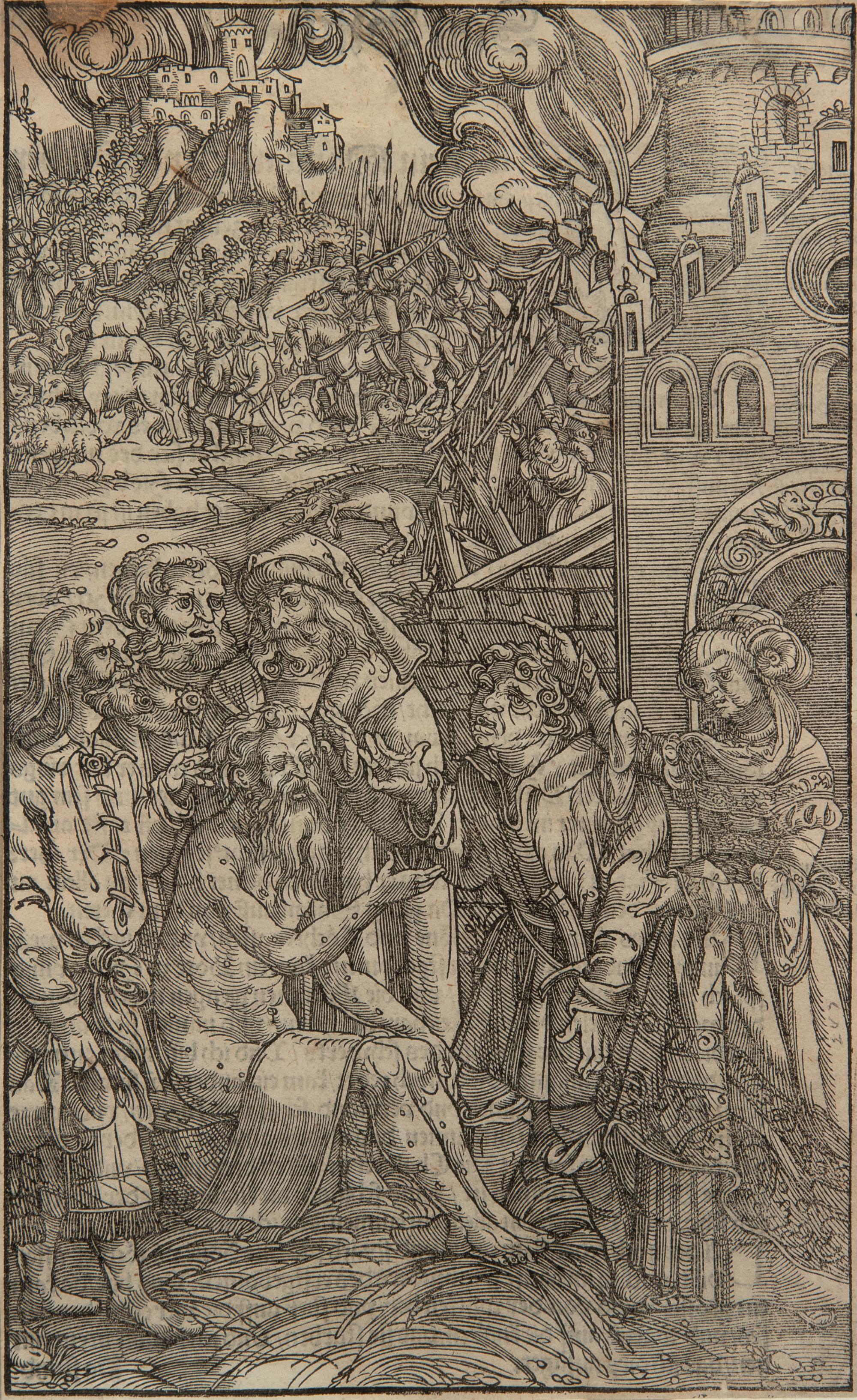 A group of four prints depicting religious imagery