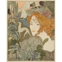Georges De Feure | Paul Balluriau (Dutch, 1868-1943) | French, 1860-1917) — The Knight's Return and Crepsucule (two works)