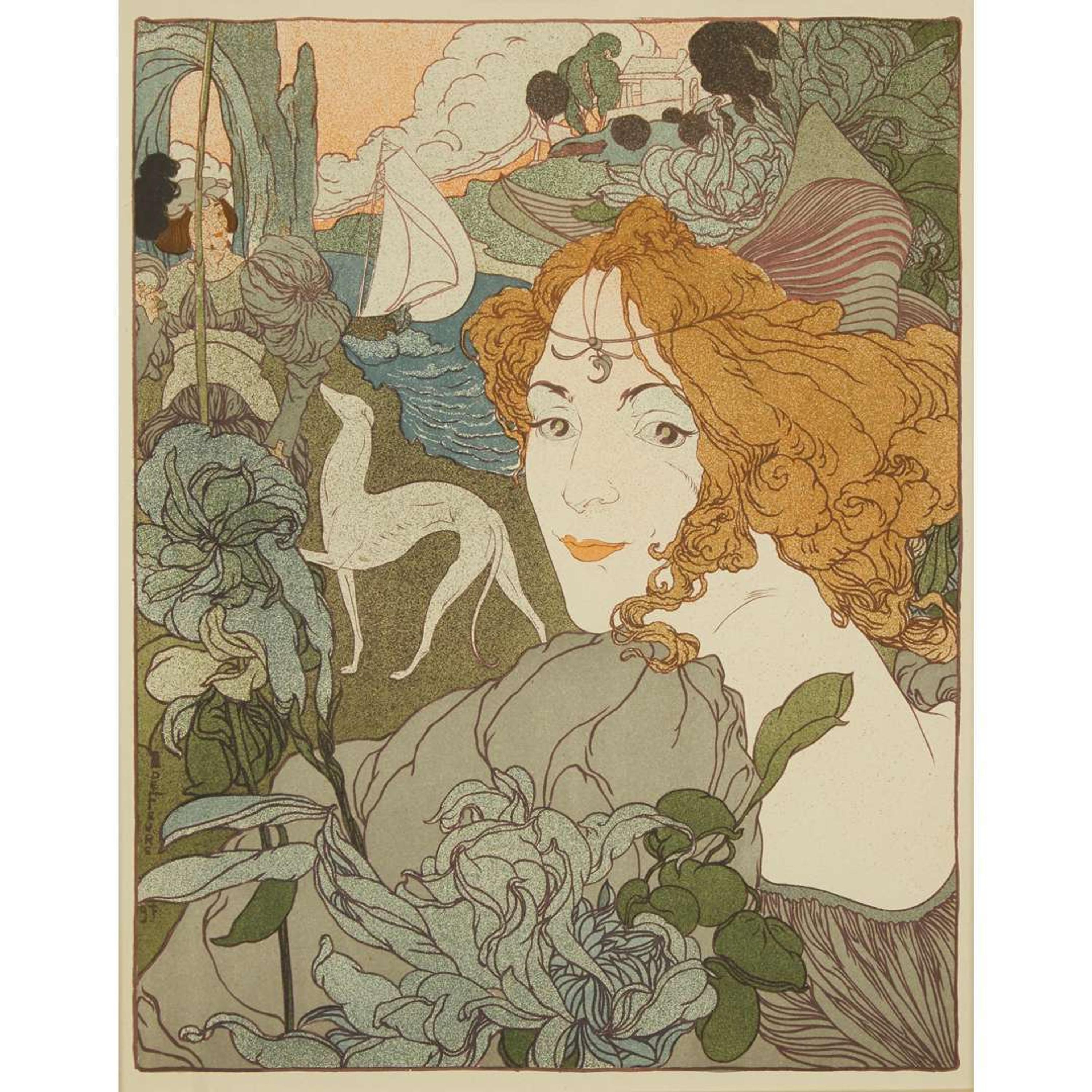 Georges De Feure | Paul Balluriau (Dutch, 1868-1943) | French, 1860-1917) — The Knight's Return and Crepsucule (two works)