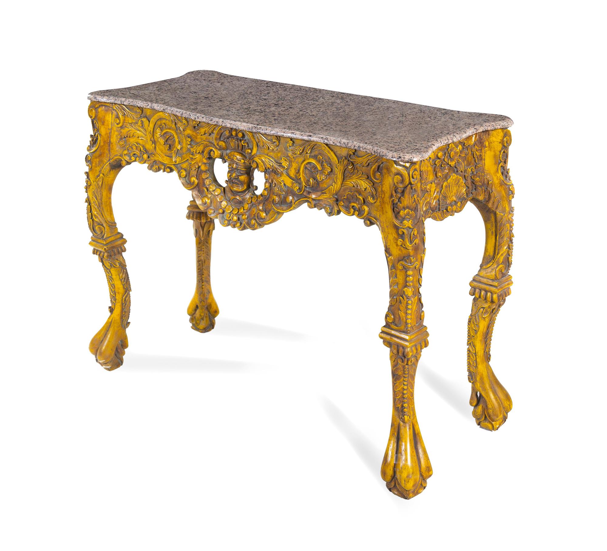 A Continental Painted Console Table