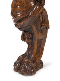 An R.J. Horner Carved Oak Man of the Mountain Dining Table