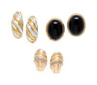 COLLECTION OF GOLD EARRINGS