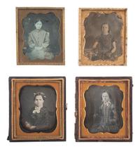 [EARLY PHOTOGRAPHY]. 28 sixth plate daguerreotypes featuring adolescents and teenagers.