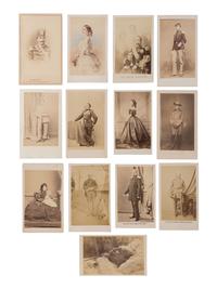 [EARLY PHOTO.] Album containing 100+ CDVs of European personalities, incl. royalty, ca 1860s-1870s.