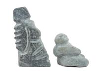 A Pair of Soapstone Carvings