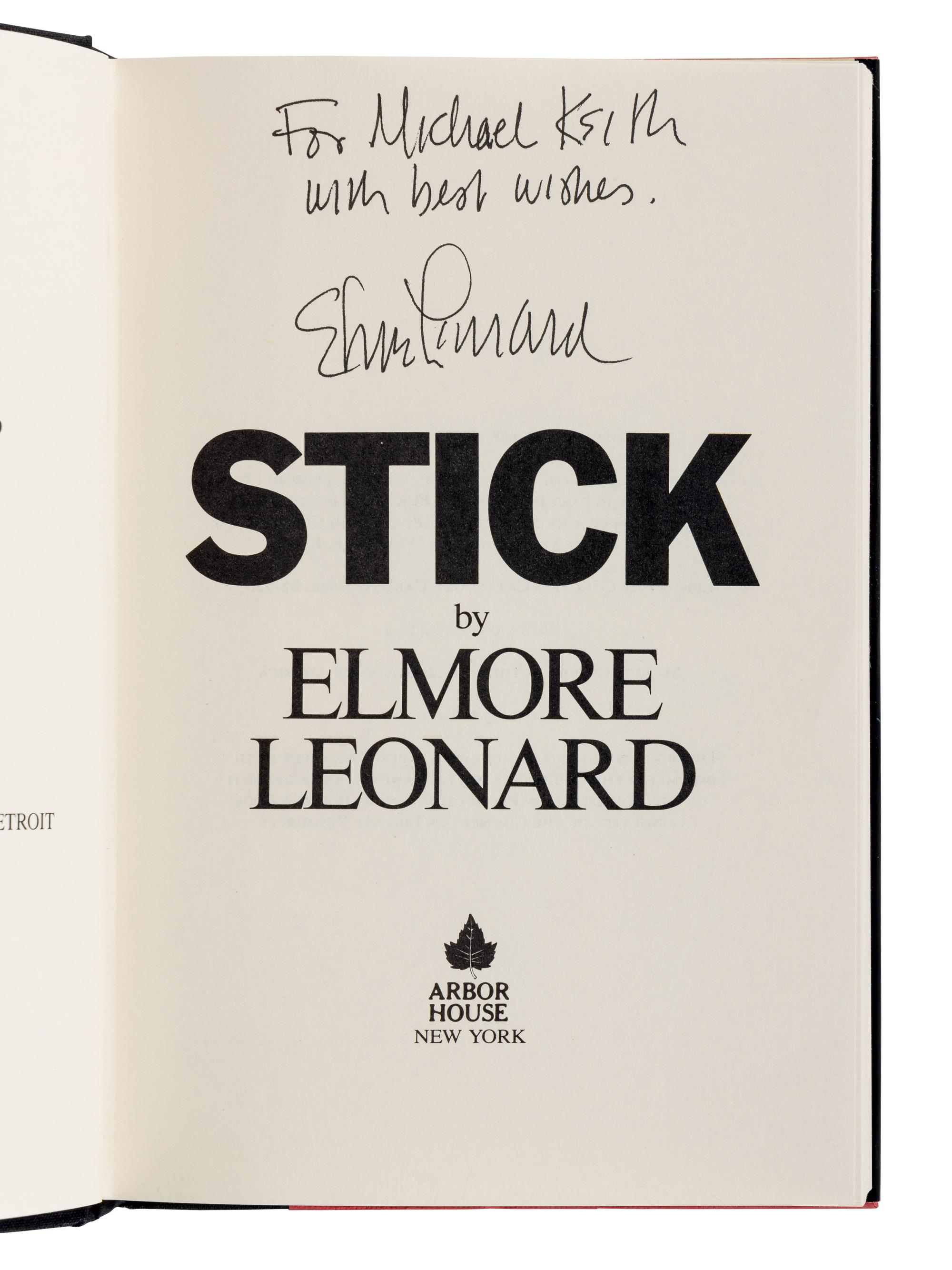 LEONARD, Elmore (1925-2013). A group of 16 works by Leonard, ALL FIRST EDITIONS, MOST SIGNED, comprising: