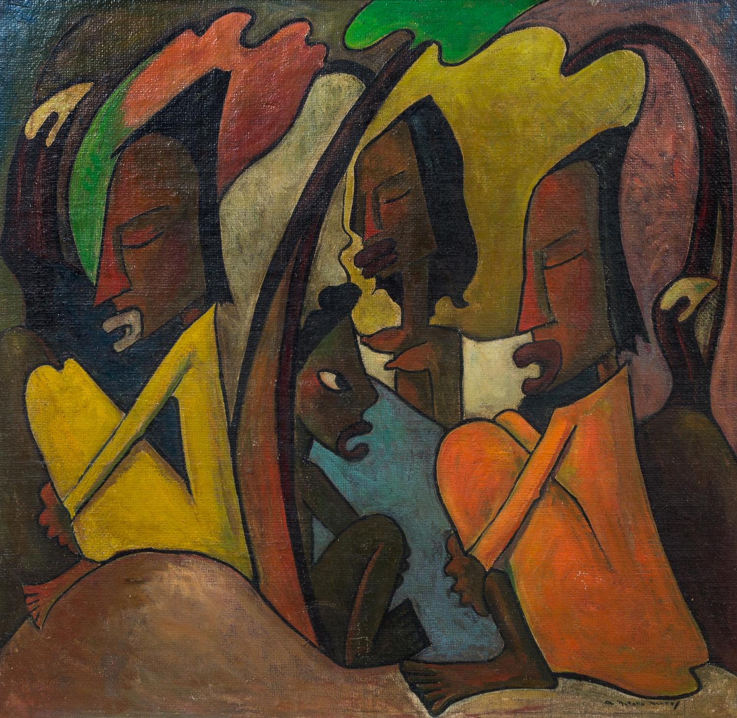 Angel Botello, (Puerto Rican, 1913–1986), Haitian Women, 1949