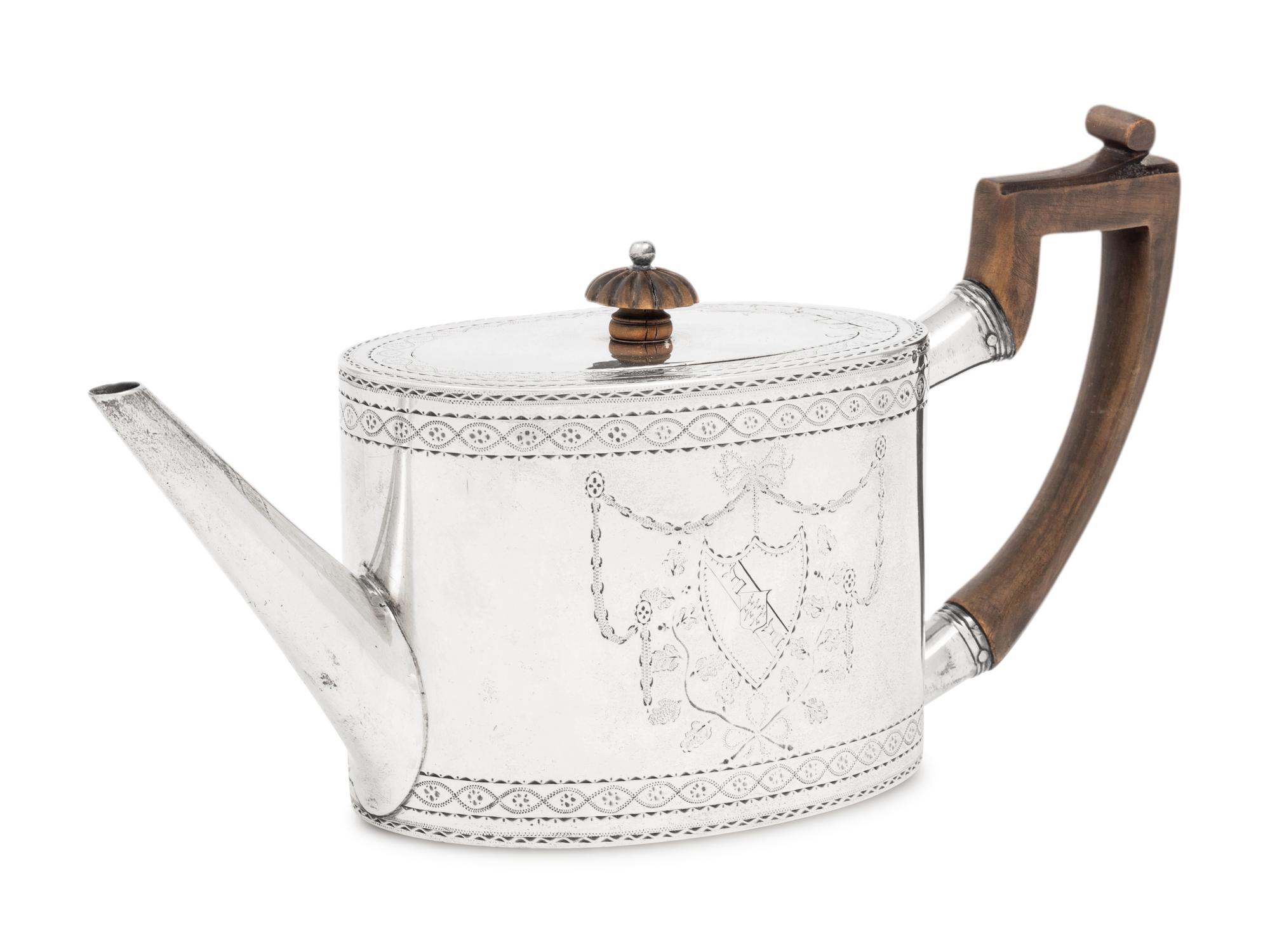 An Irish George III Silver Teapot