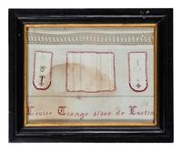 Seven Needlework Embroidered Schoolgirl's Samplers