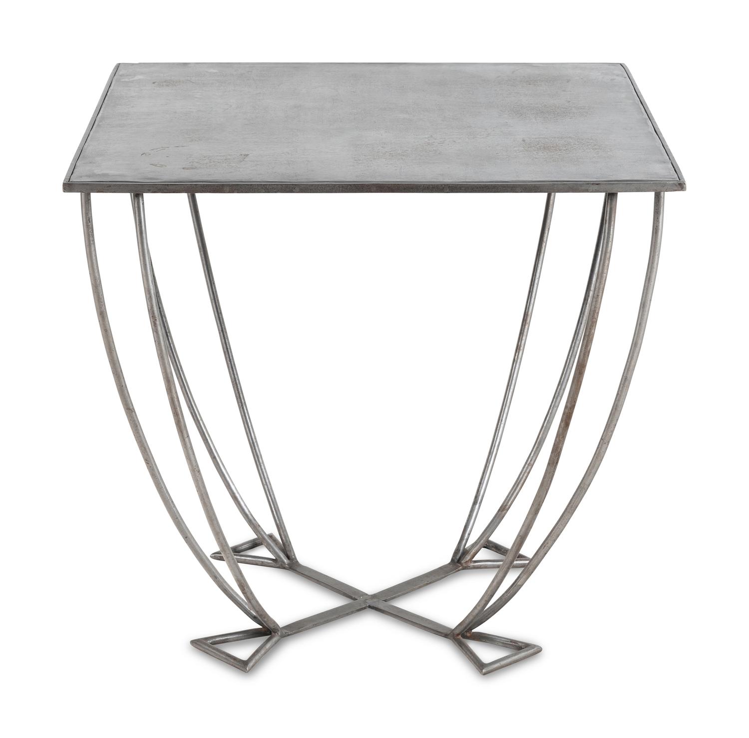 An Art Deco Steel Side Table