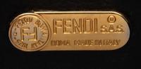 FENDI, FLAT FOLIO MONOGRAM CLUTCH