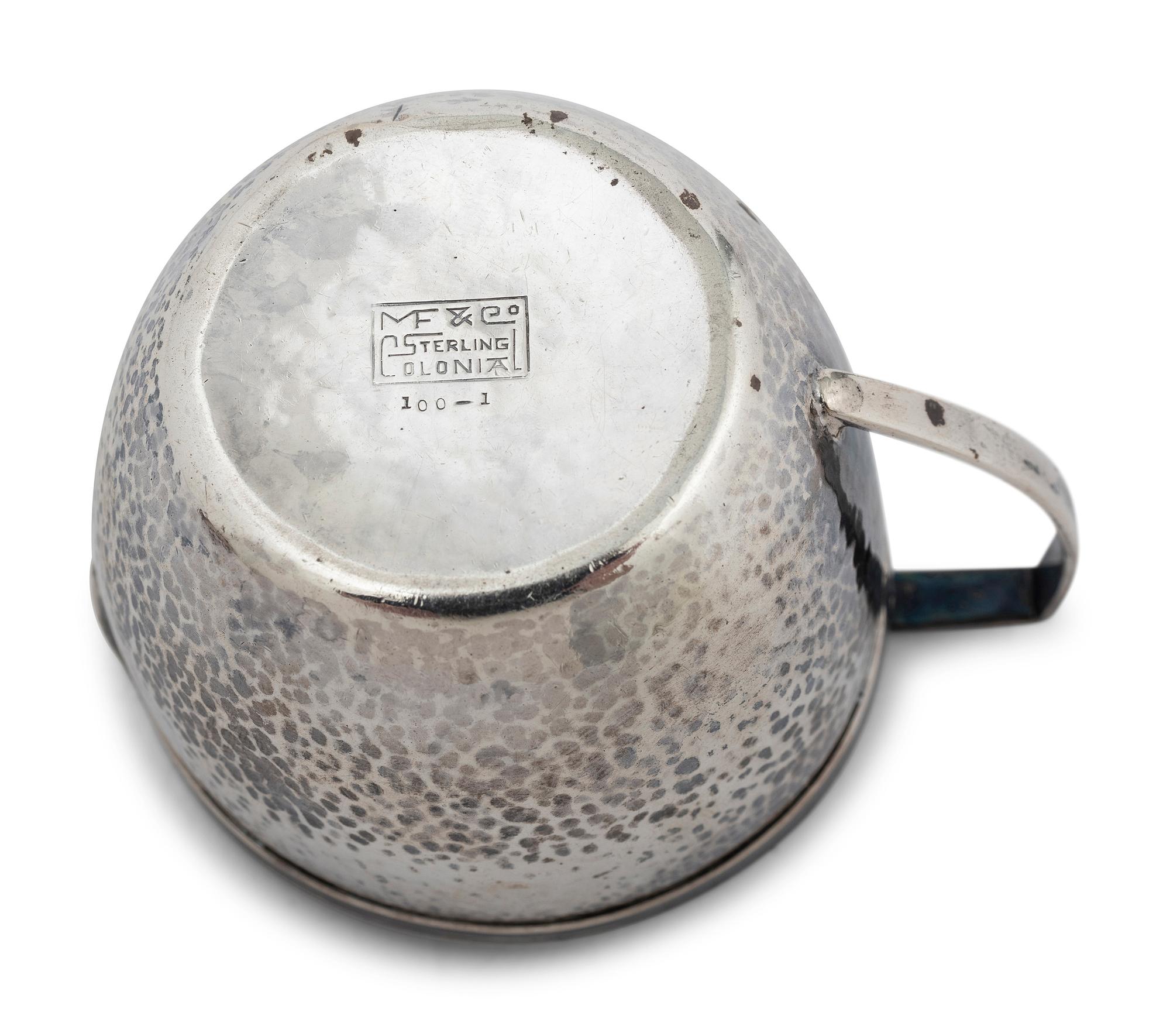 An American Arts & Crafts Silver Creamer and Sugar
