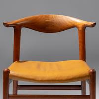 Cow-horn chairs, pair, 1952 Johannes Hansen, Denmark