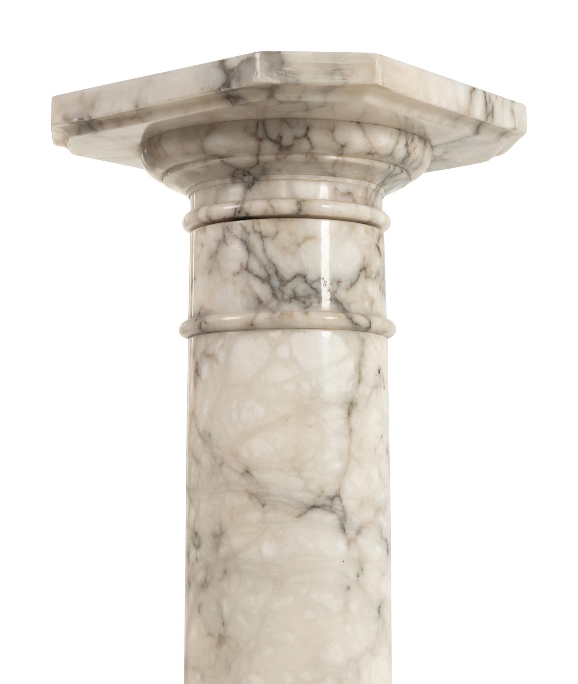 A Continental Marble Pedestal