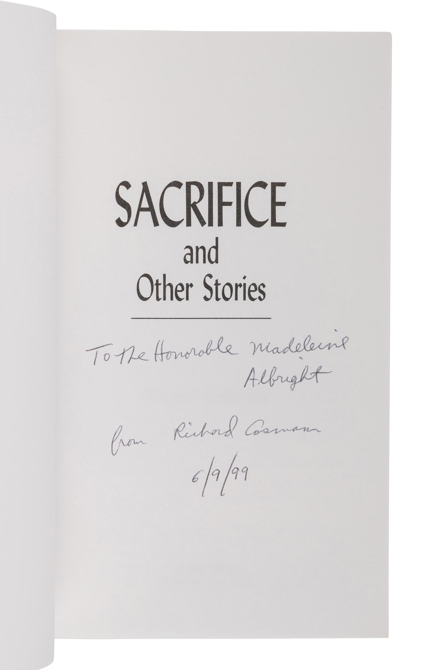 POLITICAL PHILOSOPHY A group of 6 works, most FIRST EDITIONS INSCRIBED TO SECRETARY ALBRIGHT: