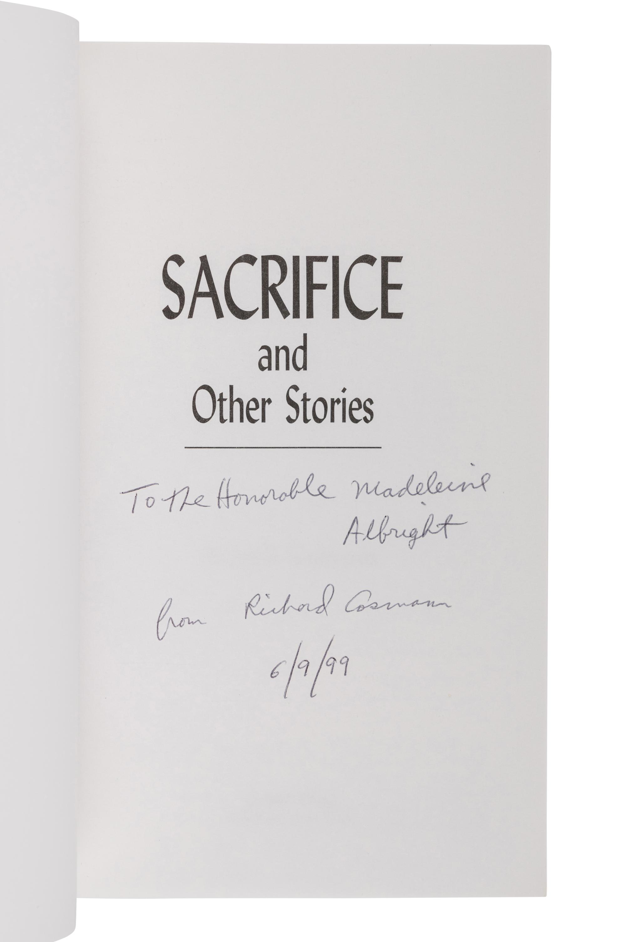 POLITICAL PHILOSOPHY A group of 6 works, most FIRST EDITIONS INSCRIBED TO SECRETARY ALBRIGHT: