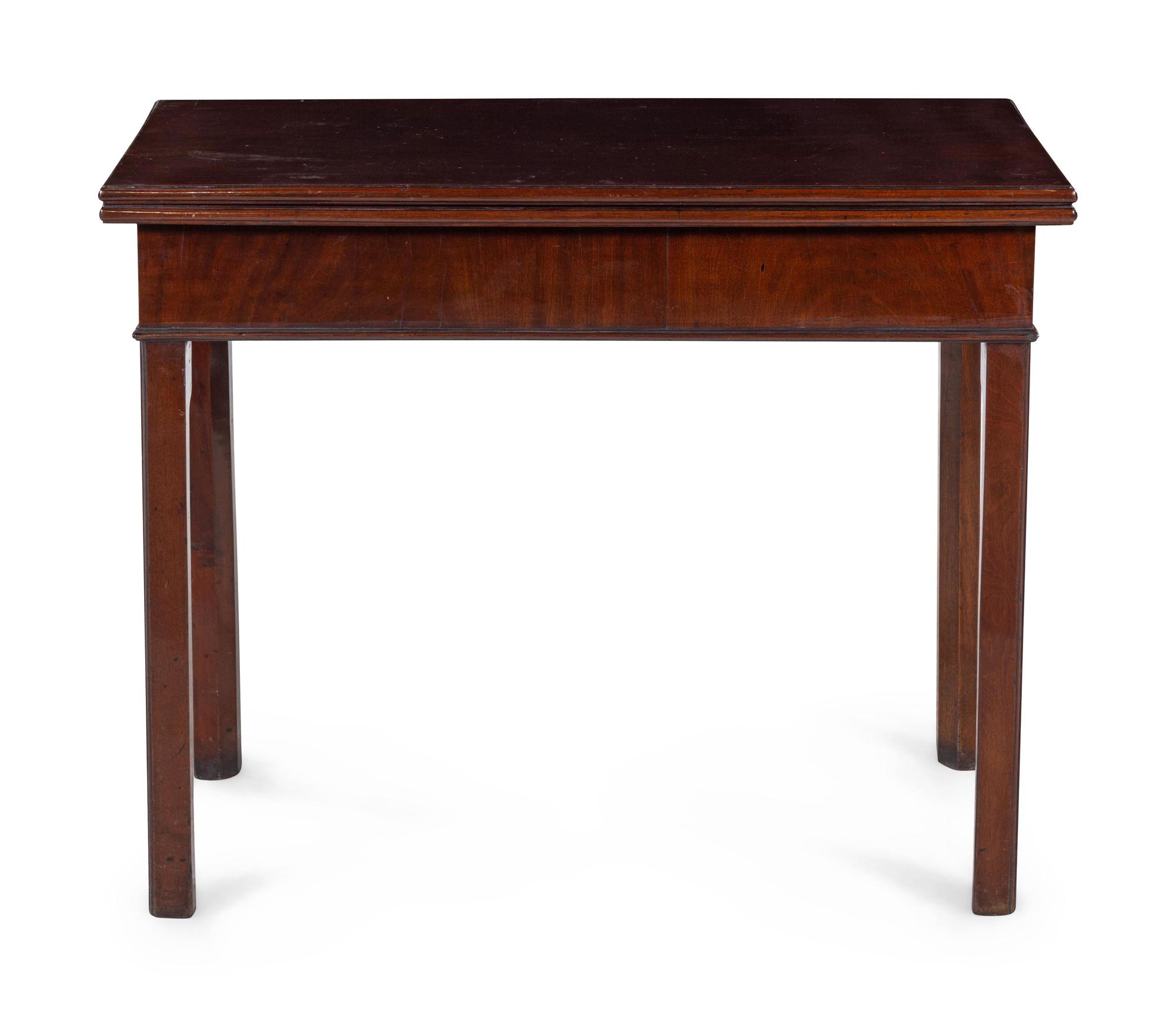 A George III Mahogany Concertina Action Game Table