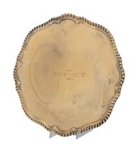 A Silver Gilt Footed Tray